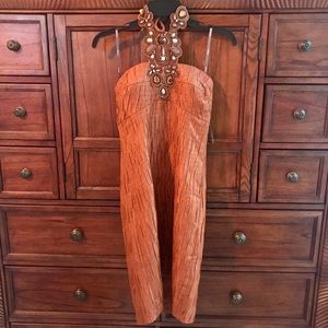 Copper Halter Dress